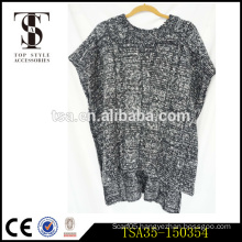 festival celebration twill design poncho women knit sweater wholesale